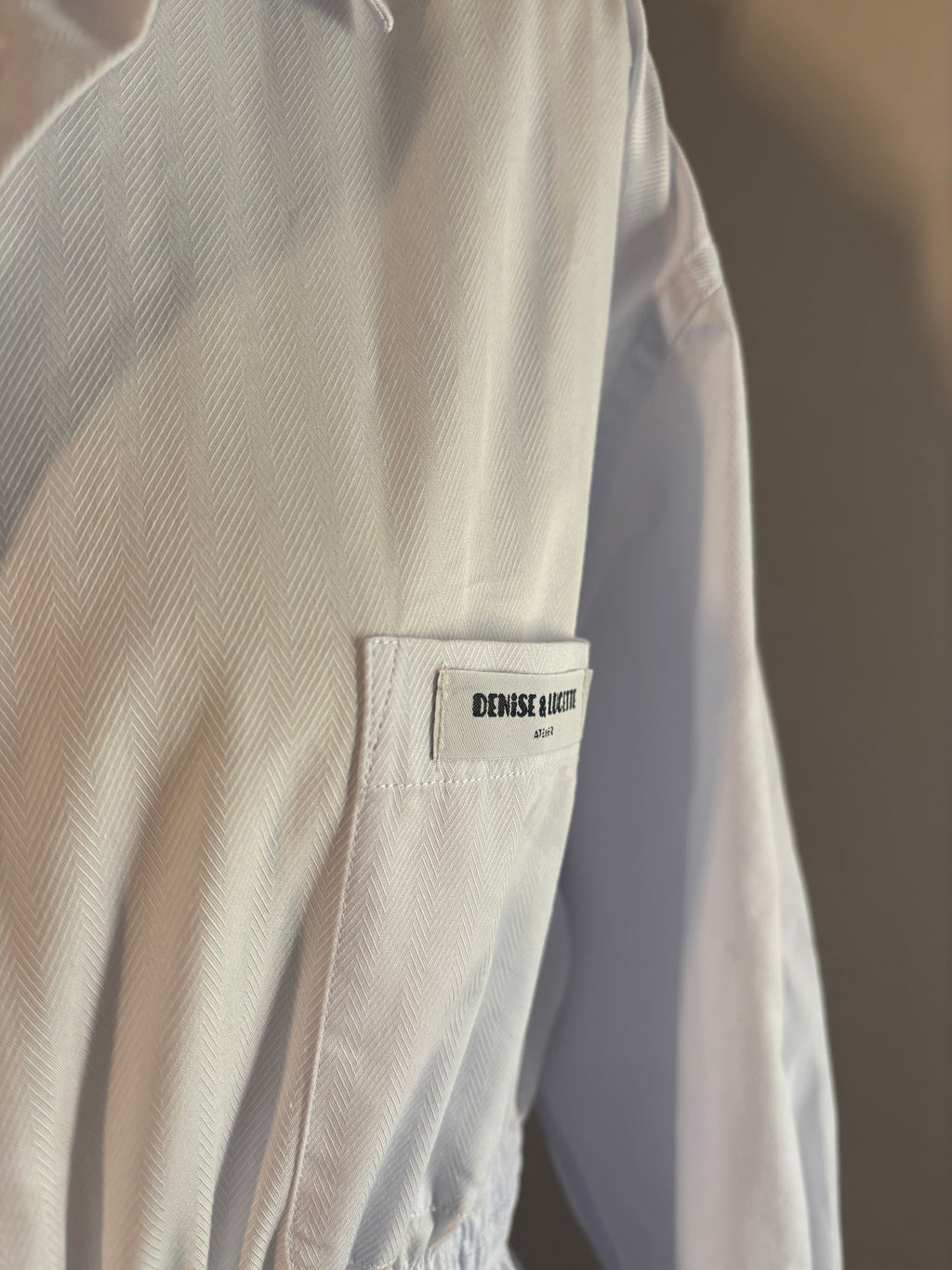 Chemisier femme blanc upcyclé