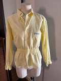 Chemisier femme upcyclé jaune