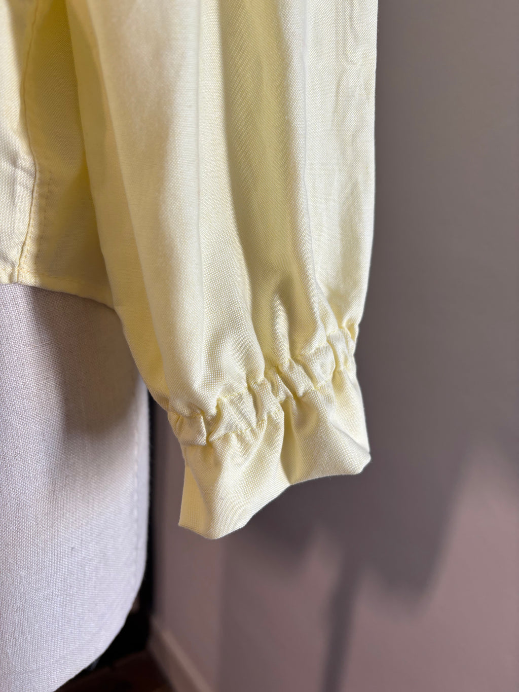 Chemisier femme upcyclé jaune