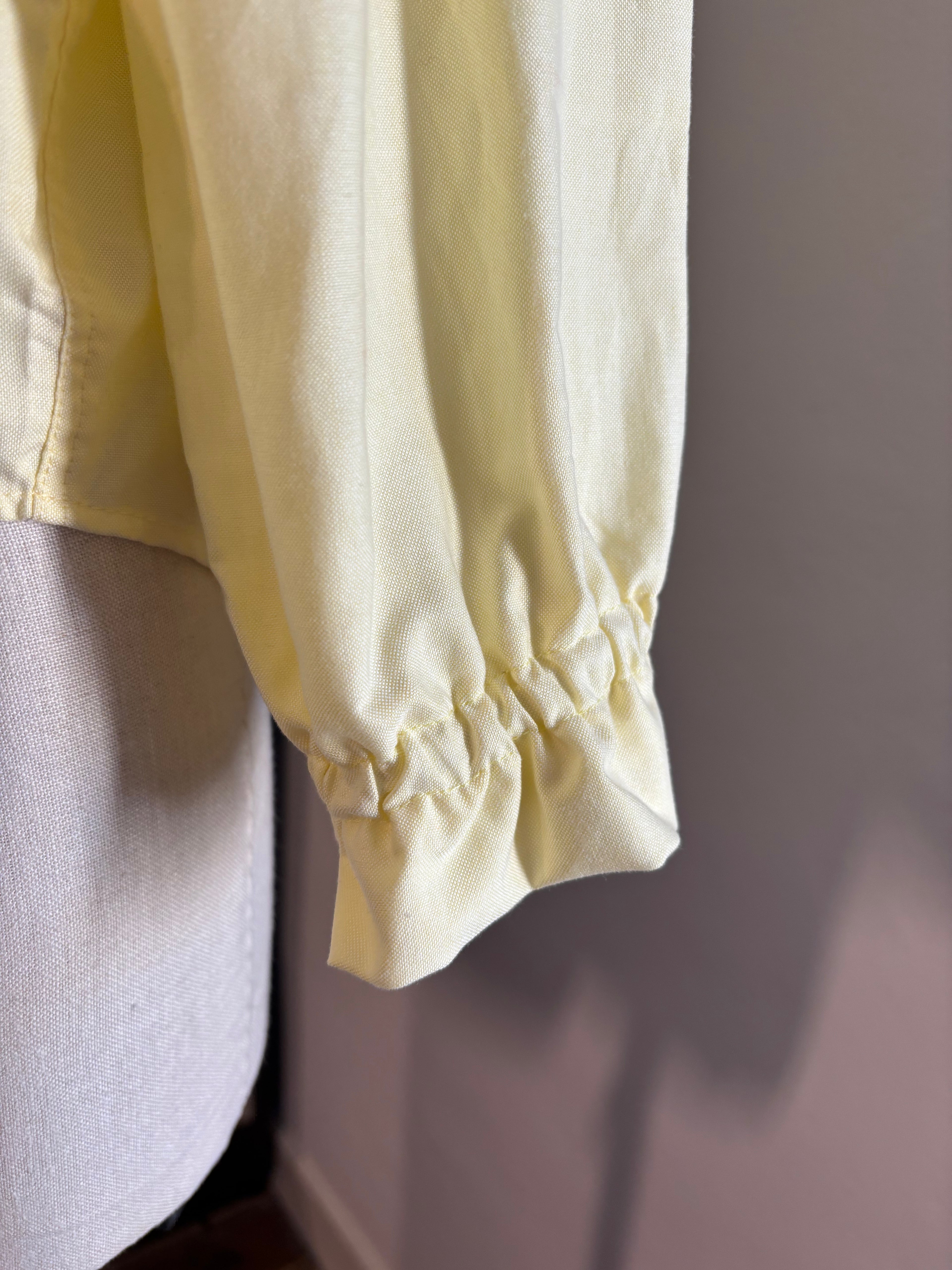 Chemisier femme upcyclé jaune